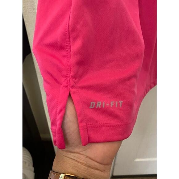 Nike Mens Pink Short Sleeve Collared Dri-Fit Athletic Polo Shirt Size Large - Picture 7 of 12